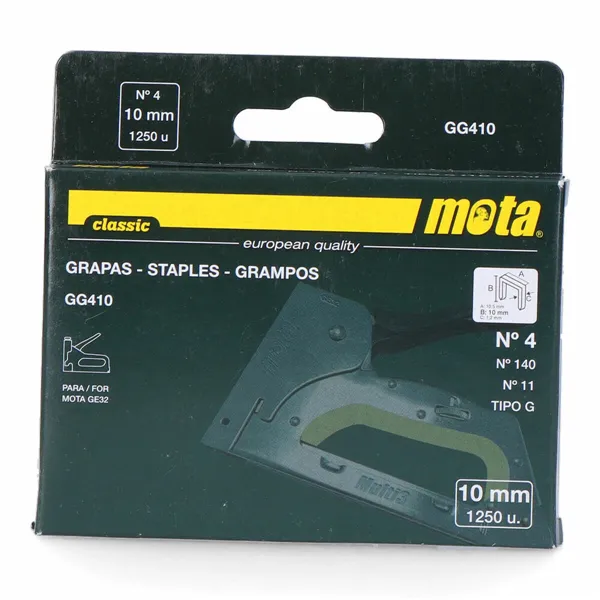 Staples Mota  gg410 1000 Unidades 10 mm Nº 4