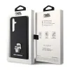 Karl Lagerfeld Saffiano Karl & Choupette Metal Pin - Samsung Galaxy S24 Case (black)