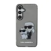 Karl Lagerfeld IML Glitter Karl & Choupette - Case for Samsung Galaxy S24+ (black)