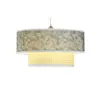 Ceiling Light DKD Home Decor Natural Black Polyester White Green 40 W 50 W (46 x 46 x 25 cm)