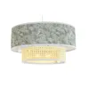 Ceiling Light DKD Home Decor Natural Black Polyester White Green 40 W 50 W (46 x 46 x 25 cm)