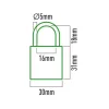 Key padlock EDM Brass