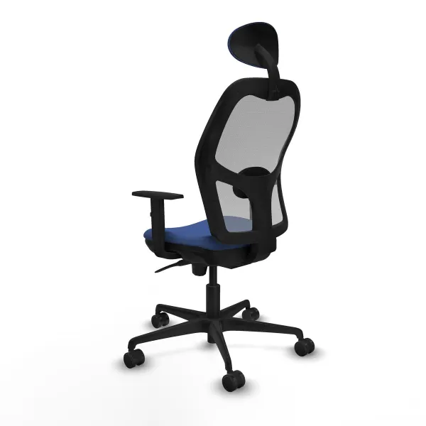 Ofiso kėdė su atrama galvai Jorquera Piqueras y Crespo 1D036N1 Tamsiai mėlyna