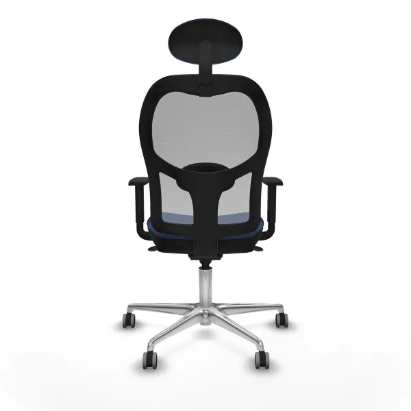 Office Chair with Headrest Jorquera Piqueras y Crespo 1D086G1 Navy Blue