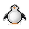 Doorstop Inofix Doors Penguin Adhesive White/Black PVC