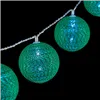 Wreath of LED Balls Ø 5 cm 2 m Green