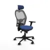 Office Chair with Headrest Piqueras y Crespo 3D036N2 Navy Blue