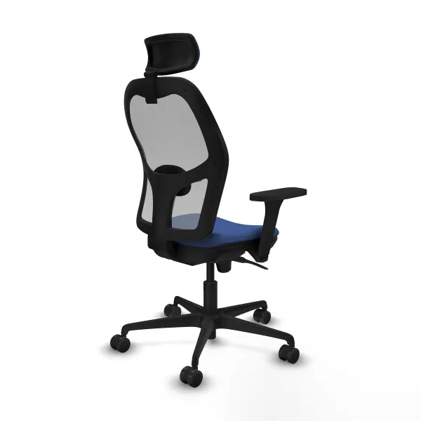 Office Chair with Headrest Piqueras y Crespo 3D036N2 Navy Blue