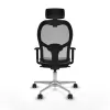 Office Chair with Headrest Piqueras y Crespo 1D086N2 Grey