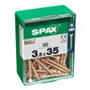 Box of screws SPAX Wood screw Flat head (3,5 x 35 mm)