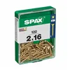 Box of screws SPAX 4081020200162 Flat head 2 x 12 mm 2 x 16 mm 2,0 x 16 mm (100 Units)