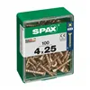 Box of screws SPAX Wood screw Flat head (4 x 25 mm) (4,0 x 25 mm)