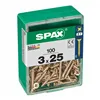 Box of screws SPAX Wood screw Flat head (3,0 x 25 mm)