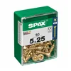 Box of screws SPAX Wood screw Flat head (5 x 25 mm) (5,0 x 25 mm)