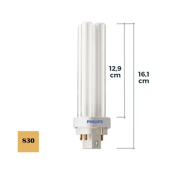 Fluorescent bulb Philips lynx d B 26 W 1800 Lm