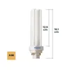 Fluorescent bulb Philips lynx d B 26 W 1800 Lm