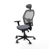 Office Chair with Headrest Piqueras y Crespo 3D036G1 Grey