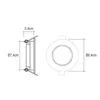 Lamp EDM Support hoop ø 8,4 cm Halogen