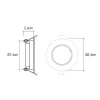 Lamp EDM Support hoop ø 8,4 cm Halogen