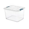 Multi-use Box Domopak Living Katla With handles Transparent 20 L polypropylene (39 x 29 x 25,5 cm)