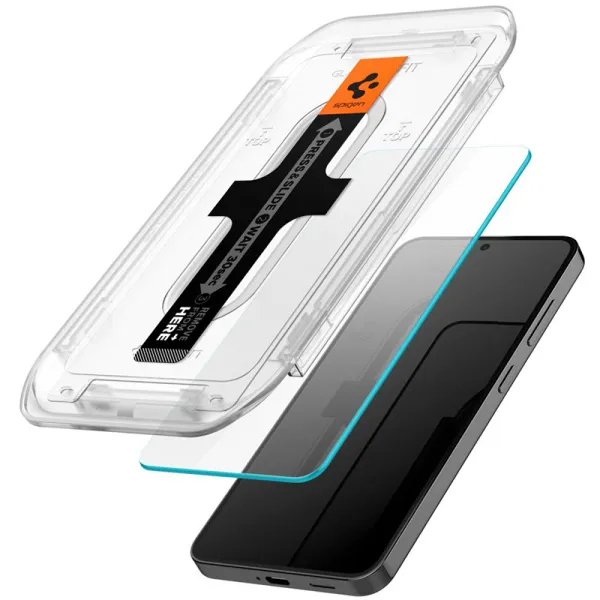 Spigen GLAS.TR EZ FIT 2-Pack - Tempered glass for Samsung Galaxy S25 / S24 (2 pieces)