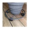 Flowerpot Standt with Wheels Progarden Grey Metal (35 x 6,5 cm)