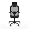 Office Chair with Headrest Piqueras y Crespo 2D036G2 Light Blue
