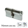 Cylinder EDM r15 European Long camlock Silver nickel (70 mm)