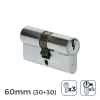 Cylinder EDM r13 European Short camlock Silver nickel (60 mm)