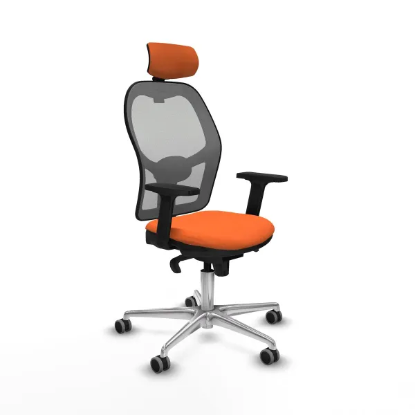 Biroja krēsls ar galvas atbalstu Jorquera Piqueras y Crespo 2D086G2 Oranžs