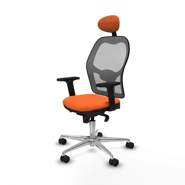 Office Chair with Headrest Jorquera Piqueras y Crespo 2D086N1 Orange