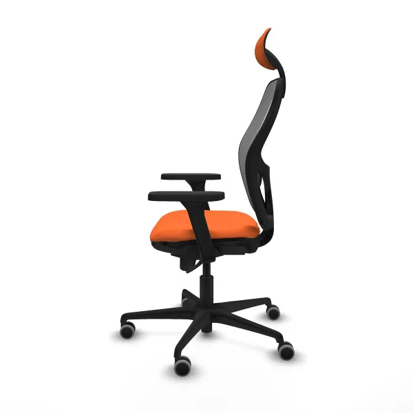 Biroja krēsls ar galvas atbalstu Jorquera Piqueras y Crespo 3D036G1 Oranžs
