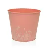 Plant pot Versa Zink Orange Metal (16 cm)