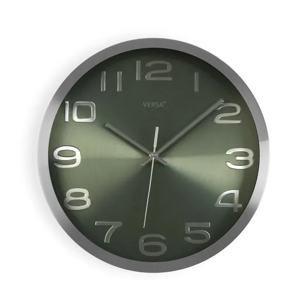 Wall Clock Versa Silver Aluminium (4 x 30 x 30 cm)