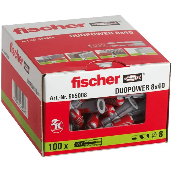 Studs Fischer 8 x 40 mm 100 Units