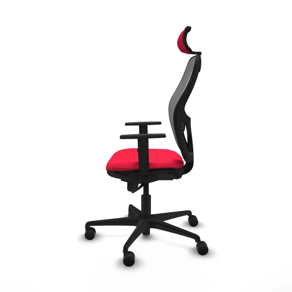 Office Chair with Headrest Jorquera Piqueras y Crespo 1D036N2 Red