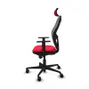 Office Chair with Headrest Jorquera Piqueras y Crespo 1D036N2 Red
