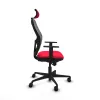 Office Chair with Headrest Jorquera Piqueras y Crespo 1D036N2 Red