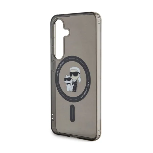 Karl Lagerfeld IML Karl & Choupette Glitter MagSafe - Samsung Galaxy S24 Case (black)