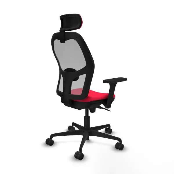 Office Chair with Headrest Jorquera Piqueras y Crespo 3D036N2 Red