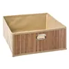 Storage Box 5five 31 x 31 x 13.5 cm Baths Natural Bamboo 31 x 31 x 31 cm