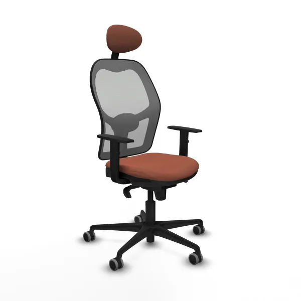 Biroja krēsls ar galvas atbalstu Jorquera Piqueras y Crespo 1D036G1 Brūns Pelēks