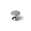 Doorknob Rei 756 Circular Matt Chromed Silver Metal 4 Units (Ø 33 x 27 mm)