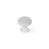 Doorknob Rei 760 Circular Metal White 4 Units (Ø 25 x 24 mm)