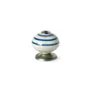 Doorknob Rei e501 Circular Porcelain Blue Metal 4 Units (Ø 40 x 36 mm)