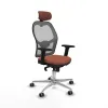 Biroja krēsls ar galvas atbalstu Jorquera Piqueras y Crespo 2D086G2 Brūns Pelēks