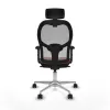Office Chair with Headrest Jorquera Piqueras y Crespo 2D086N2 Brown Grey