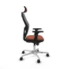 Office Chair with Headrest Jorquera Piqueras y Crespo 2D086N2 Brown Grey