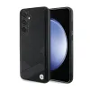 BMW Signature Leather Crossing Lines Pattern - Case for Samsung Galaxy S24+ (black)