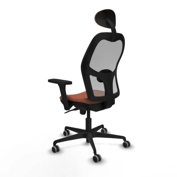 Office Chair with Headrest Jorquera Piqueras y Crespo 3D036G1 Brown Grey
